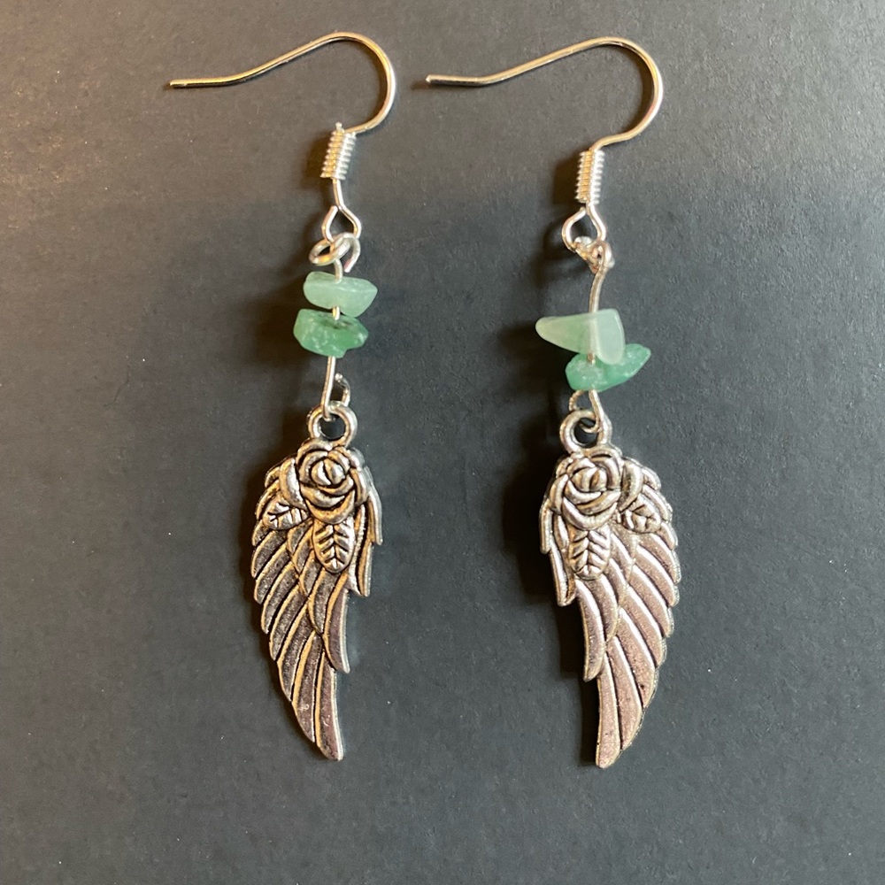 3 for 15. Handmade Wing and Rose Earrings